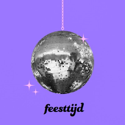 Feest bij elke gelegenheid purple simple,collage,disco,fun,playful,photo