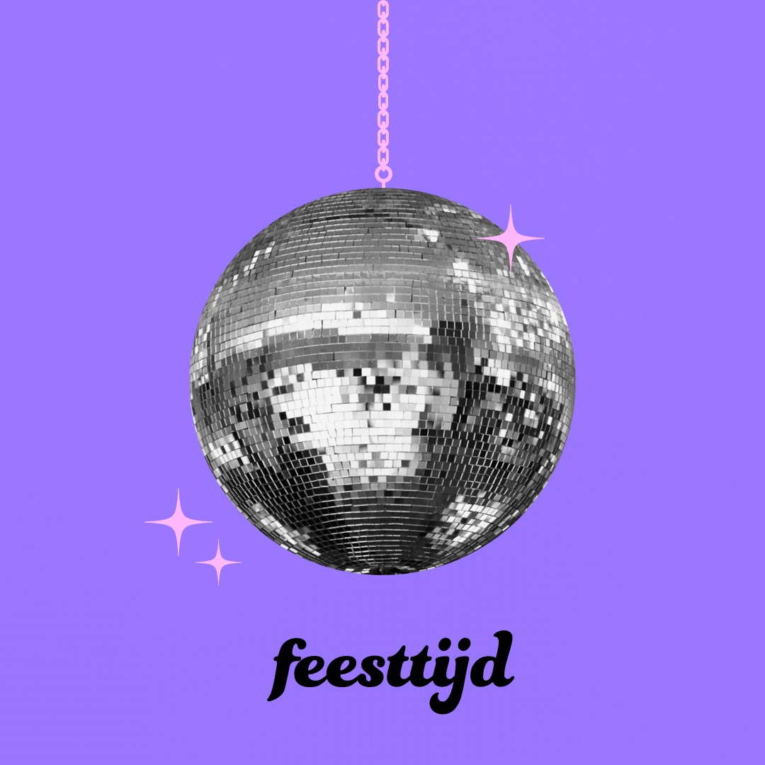 Feest bij elke gelegenheid purple simple,collage,disco,fun,playful,photo