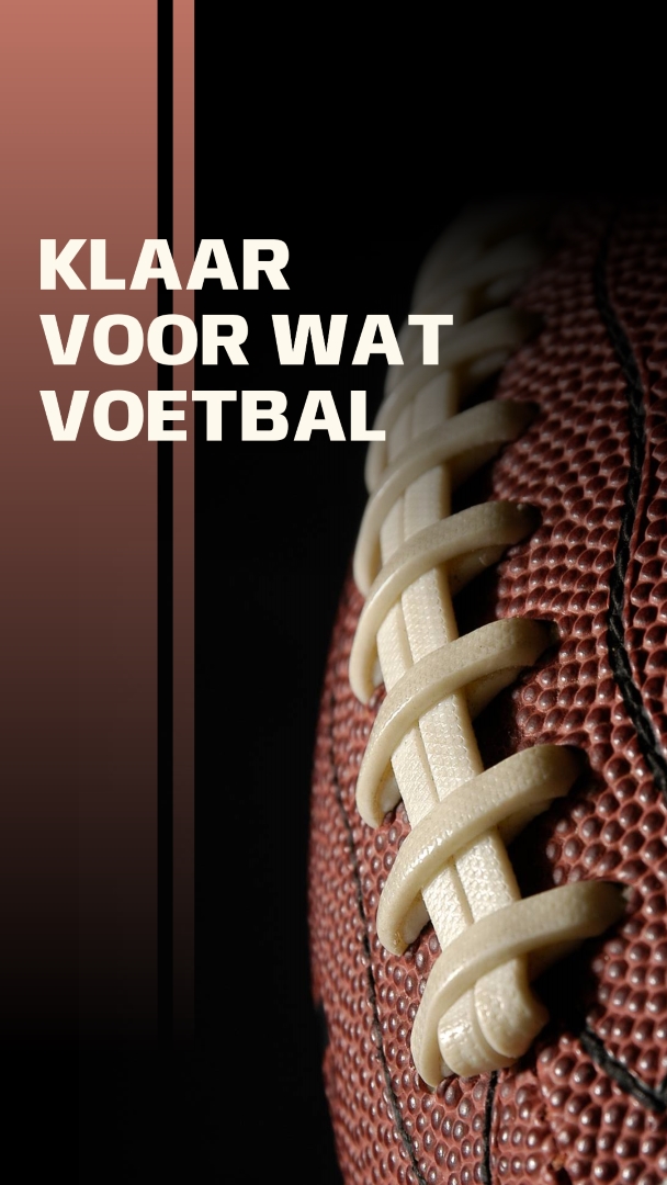 Klaar voor wat voetbal brown modern-simple