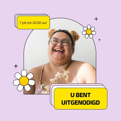 U bent uitgenodigd om dit te doen pink bright,bold,stickers