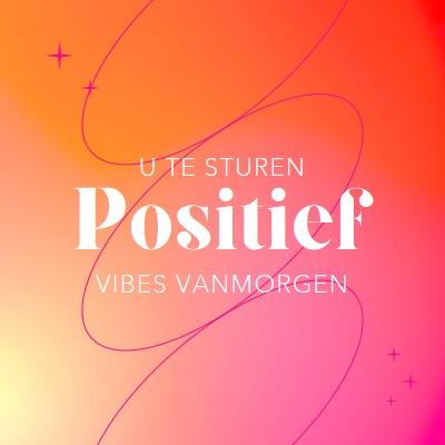 Positiviteit toewensen pink modern,line,gradient,simple,typographic