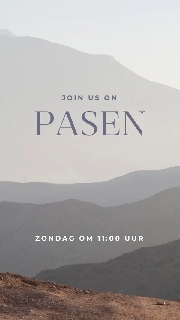 Doe mee met Paaszondag gray modern-simple