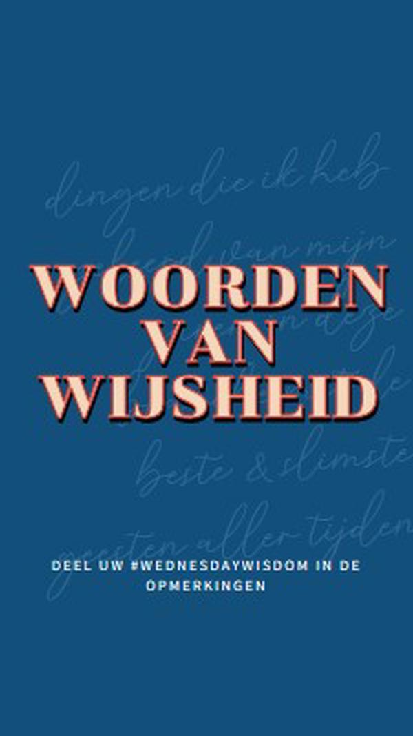 Woord aan de wijs blue modern-simple