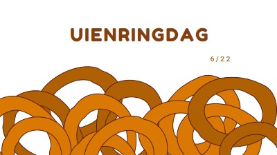 Ringen per dozijn orange whimsical-line