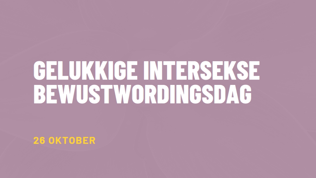 Happy Intersex Awareness Day purple modern-bold