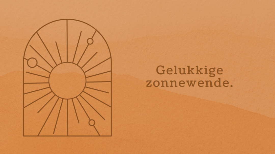 Goed voor de zonnewende orange organic-boho