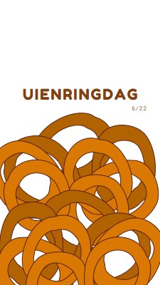 Ringen per dozijn orange whimsical-line