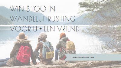 Win voor jou en een vriend blue modern-simple