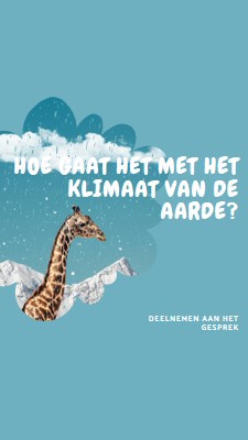 Laten we het hebben over klimaatverandering blue whimsical-color-block