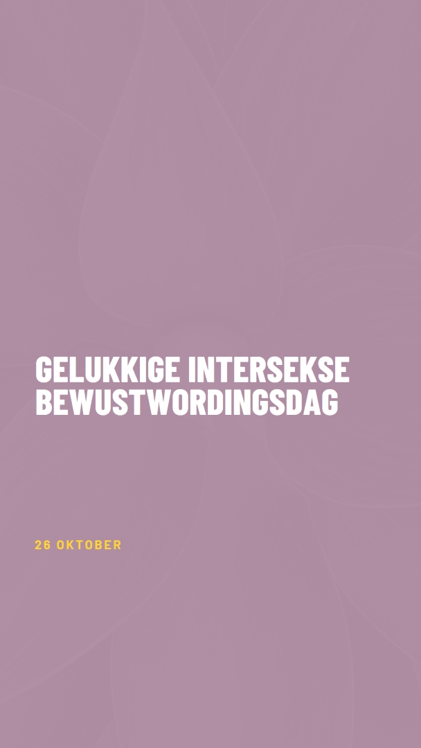 Happy Intersex Awareness Day purple modern-bold