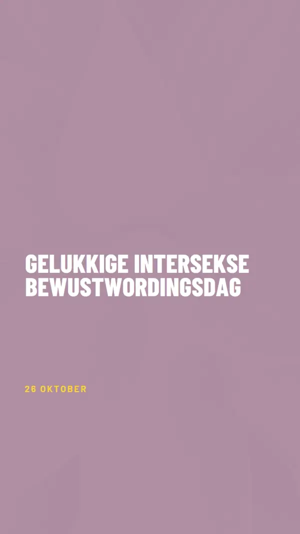 Happy Intersex Awareness Day purple modern-bold
