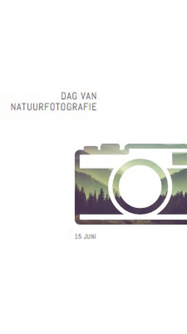 Dag van natuurfotografie white modern-simple