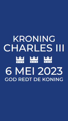 God redt de koning blue modern-bold