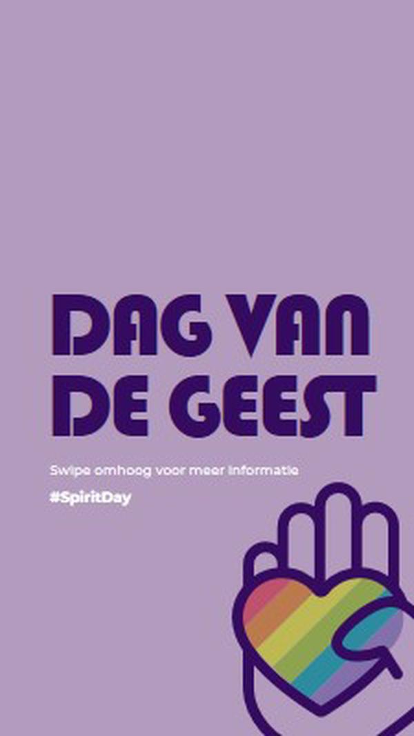 We hebben geest purple vintage-retro