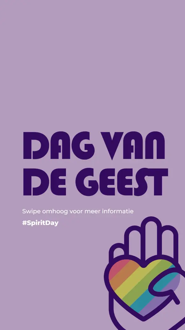 We hebben geest purple vintage-retro