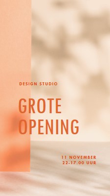 Zachte lancering orange modern-bold