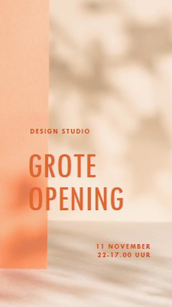 Zachte lancering orange modern-bold