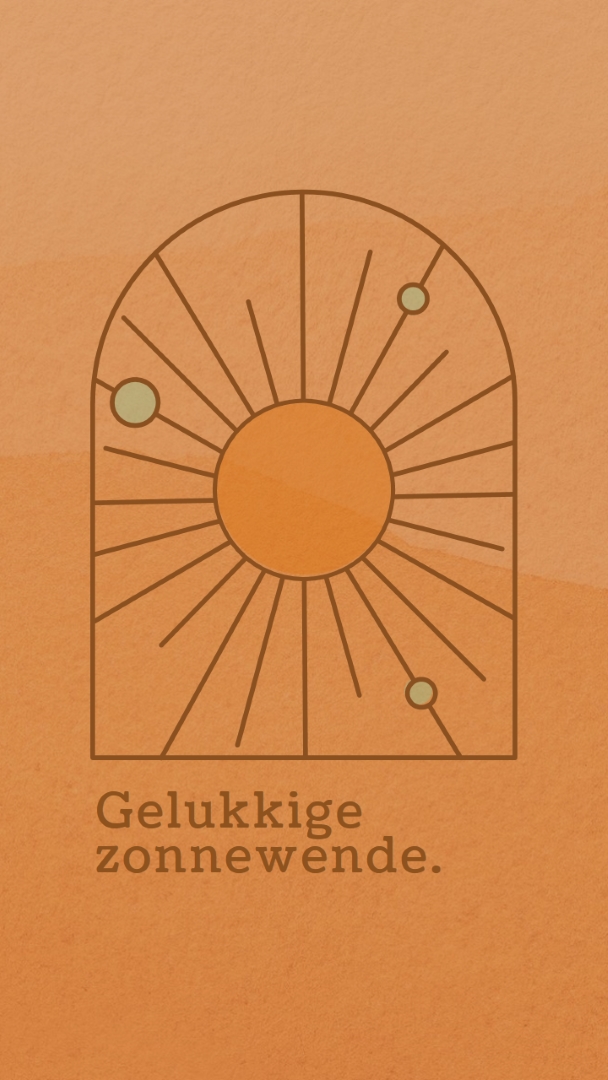 Goed voor de zonnewende orange organic-boho