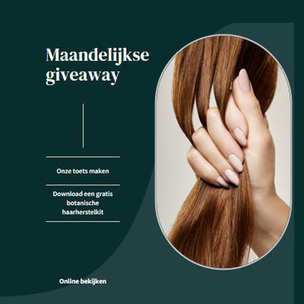 Natuurlijke tresses green organic-simple