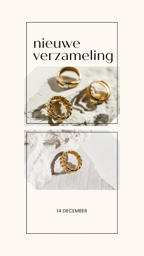 Onze nieuwe sieraden collectie gray minimal,geometric,collage