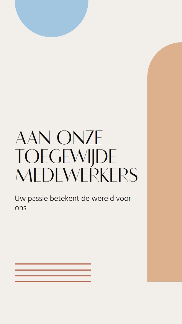 Bedankkaartje voor medewerkers brown minimal,boho,shapes,geometric,line,neutral