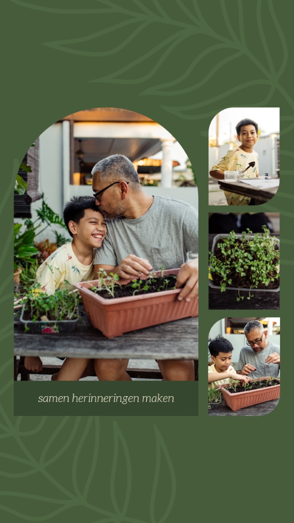 Herinneringen samen maken green simple,geometric,collage