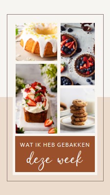 Wat ik deze week heb gebakken brown photographic,grid,collage,simple,graphic,handwriting