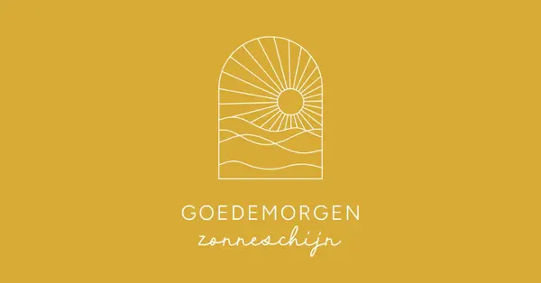 Goedemorgen, zonneschijn yellow modern,minimal,lines,simple,waves,sun