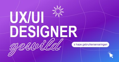 UI/UX Designer gezocht purple bold,playful,digital,grid,neon,gradient