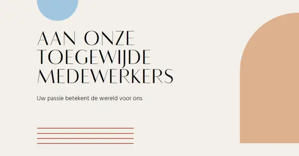 Bedankkaartje voor medewerkers brown minimal,boho,shapes,geometric,line,neutral