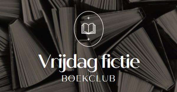 Vrijdag fictie boek club black elegant,monochromatic,photo,simple,typographic,symmetrical