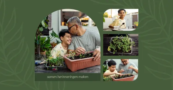 Herinneringen samen maken green simple,geometric,collage