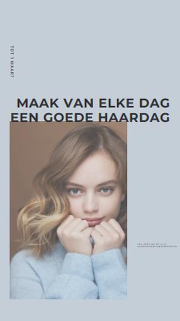 Goed haar dag blue modern-simple