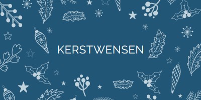 Sprankelend seizoen blue whimsical-line