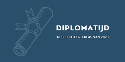 Je diploma blue modern-simple