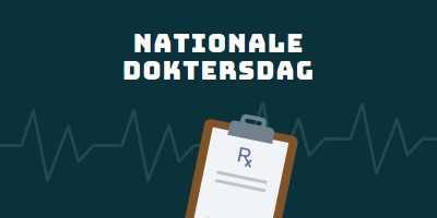 Vandaag is het Nationale Doktersdag blue modern-simple