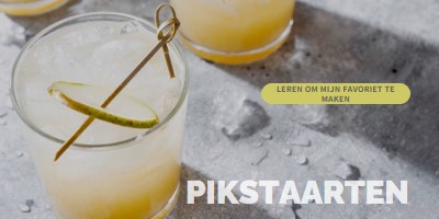 Mijn favoriete cocktails maken yellow modern-simple