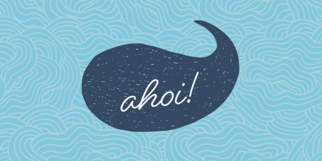 Hallo matroos blue whimsical-line