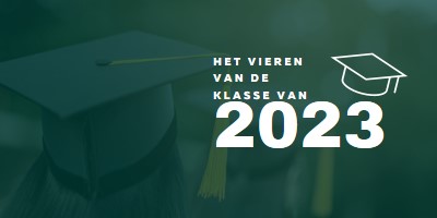 Viering van de klasse van green modern-simple