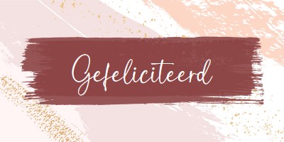 Eenvoudig gefeliciteerd pink organic-simple