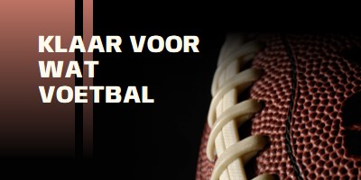 Klaar voor wat voetbal brown modern-simple