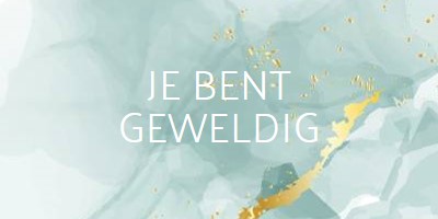 Je bent geweldig blue modern-simple