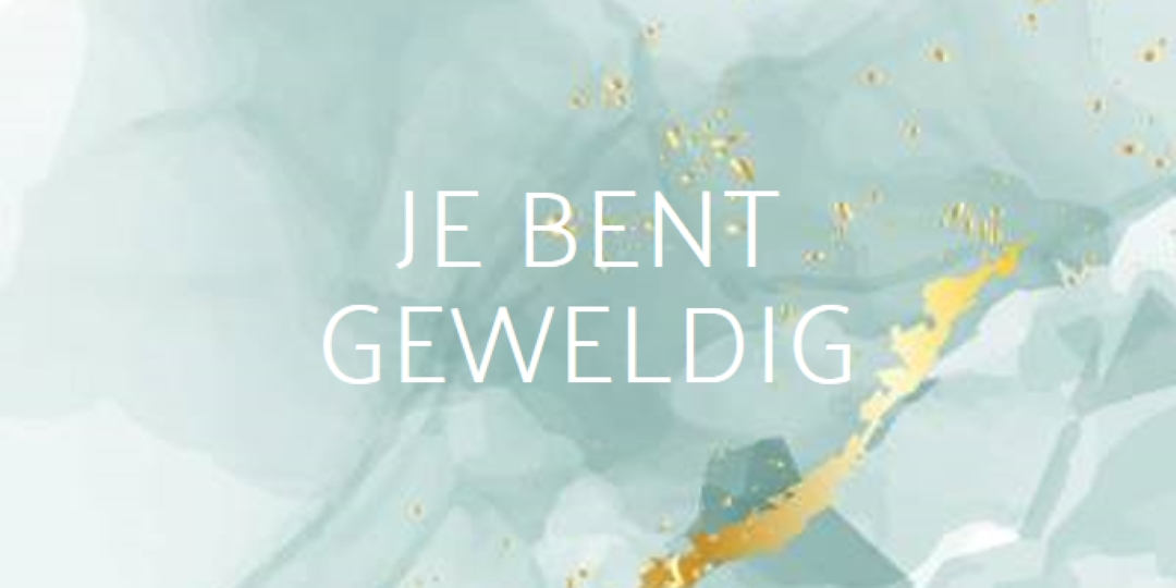 Je bent geweldig blue modern-simple