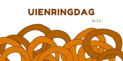 Ringen per dozijn orange whimsical-line