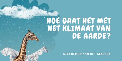 Laten we het hebben over klimaatverandering blue whimsical-color-block