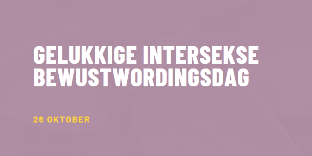 Happy Intersex Awareness Day purple modern-bold