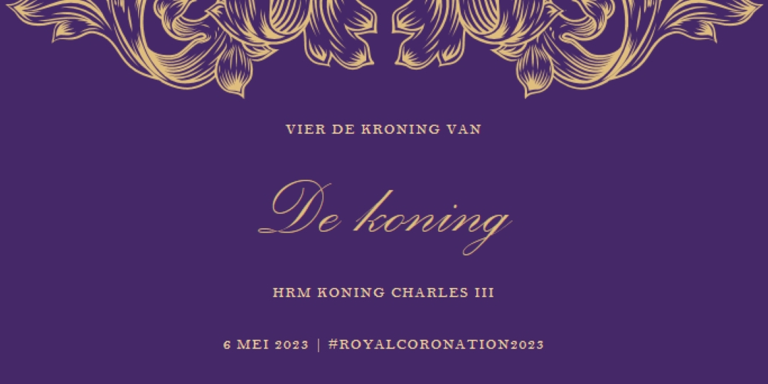 Een kroning die geschikt is voor een koning purple modern-simple