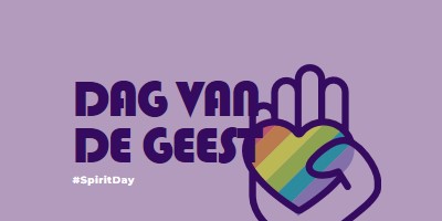 We hebben geest purple vintage-retro