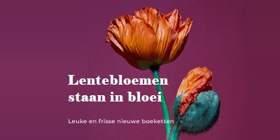 Verse bloemen purple modern-simple