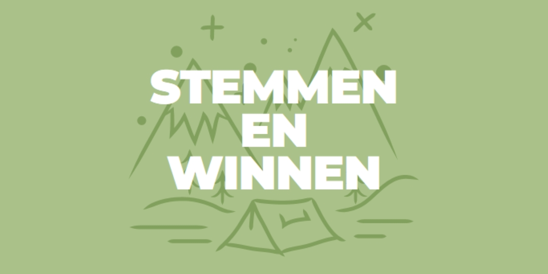 Stemmen en winnen green whimsical-line